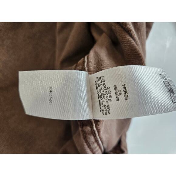 Cabelas Mens Heavy Long Sleeve Shirt Size L Brown Cargo Outdoor Gear - Picture 6 of 7